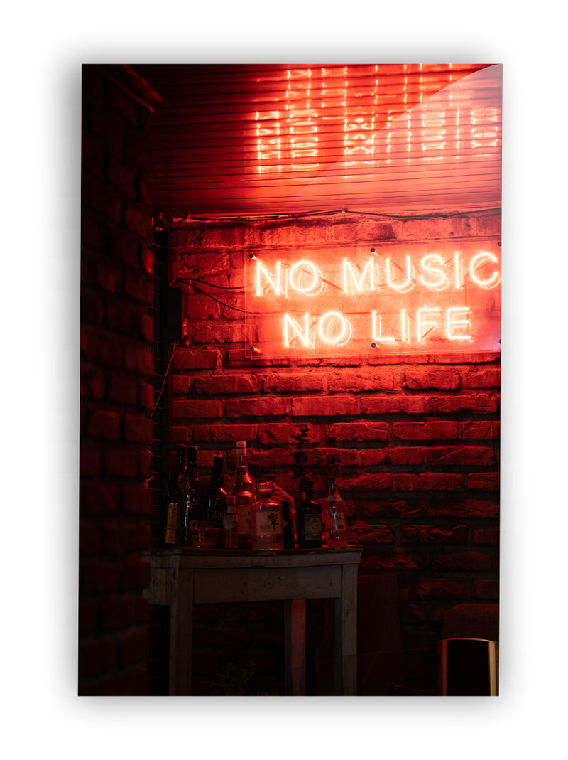 No music no life neon