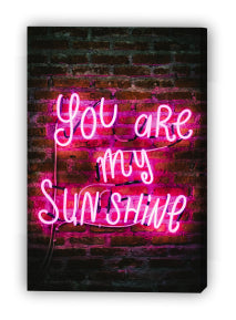 You are my sunshine neon